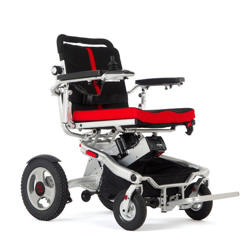 Aerolite Trekker Powerchair Wheelchair Silver - Mobility Confidence