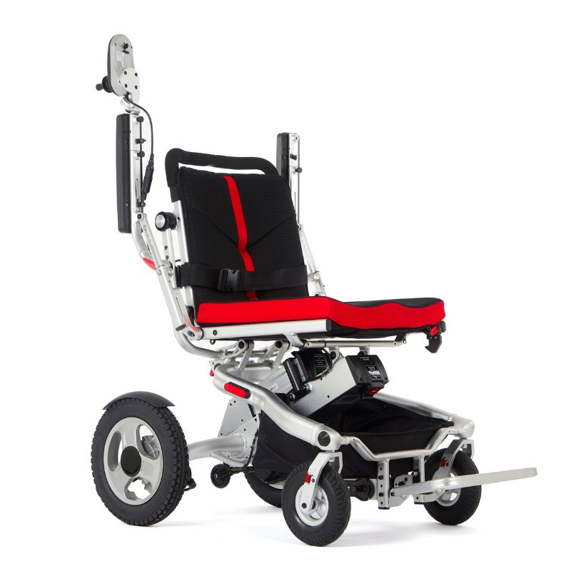 Aerolite Trekker Powerchair Wheelchair Silver - Mobility Confidence