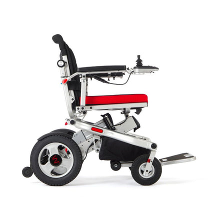 Aerolite Trekker Powerchair Wheelchair Silver - Mobility Confidence