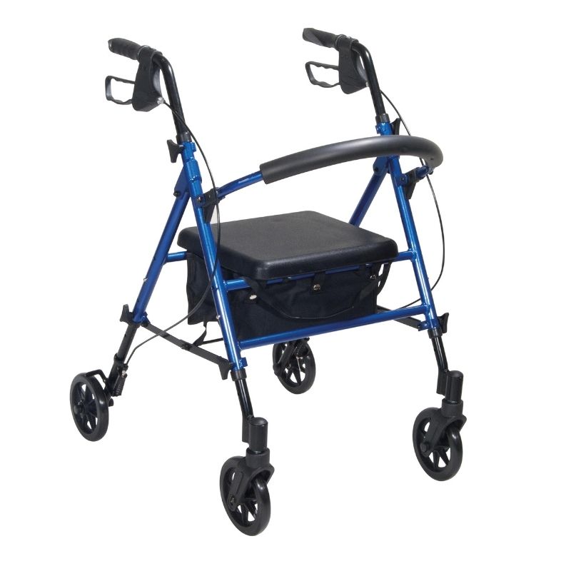 Drive Lightweight & Adjustable Seat Height Rollator with 8" wheels