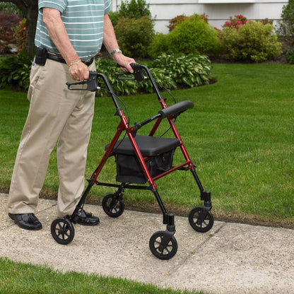 Drive Lightweight & Adjustable Seat Height Rollator with 8" wheels