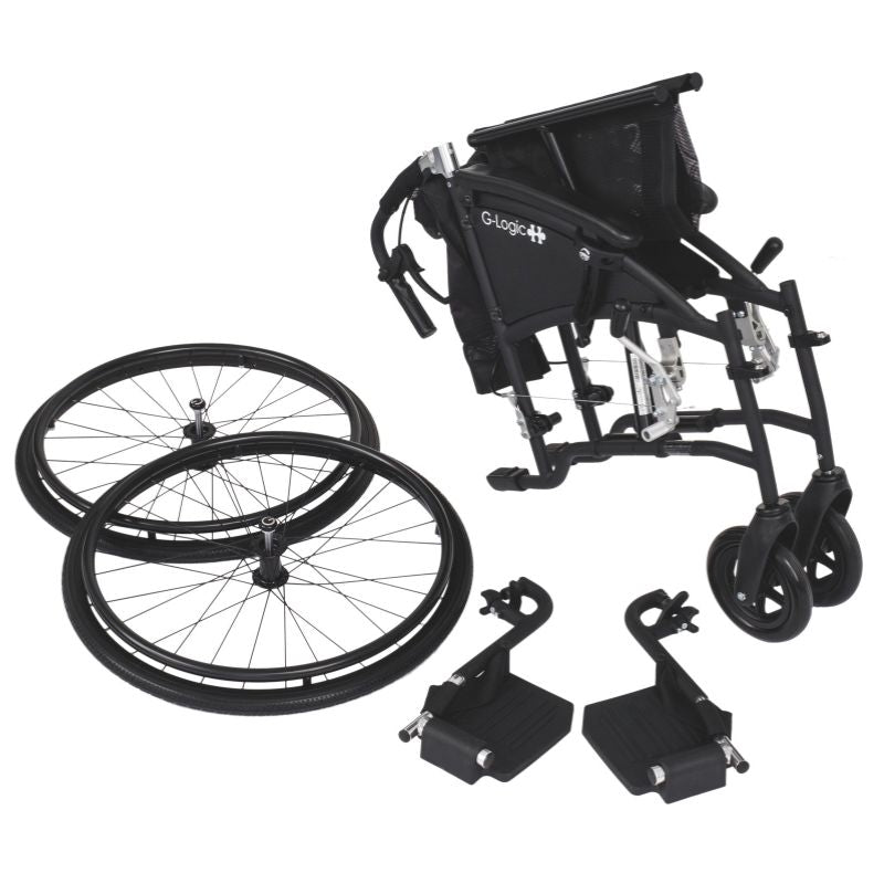 ExcelG-LogicwheelchairOrangeBlack