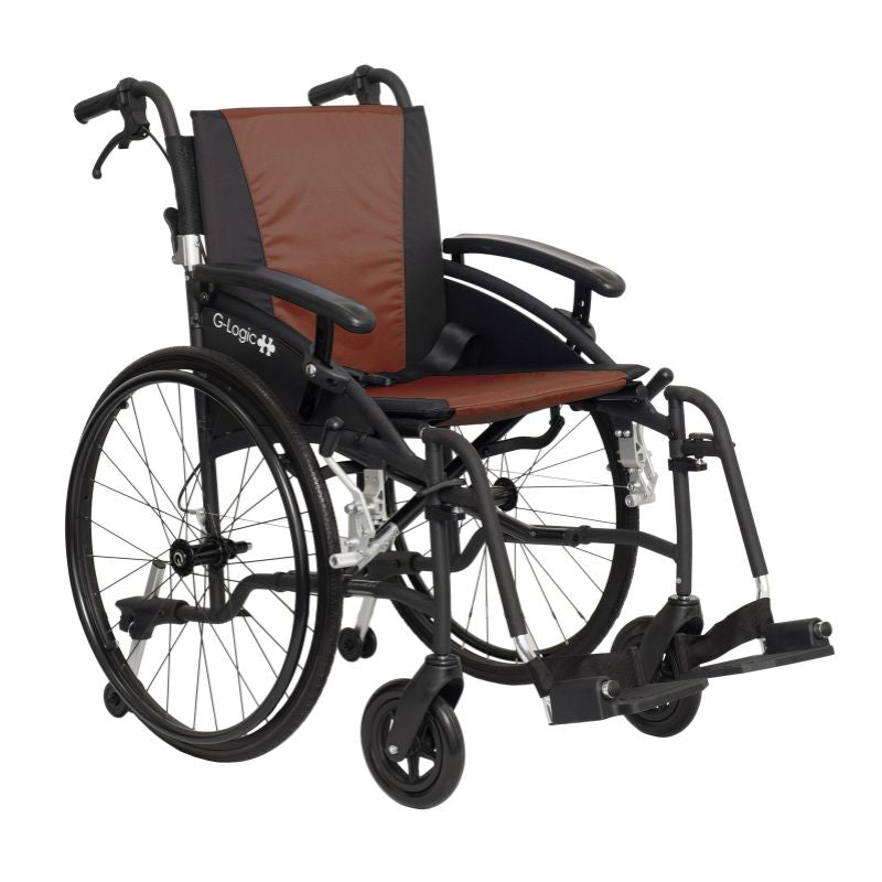 ExcelG-LogicwheelchairOrangeBlack