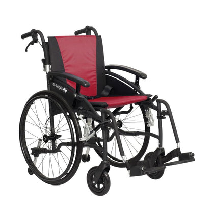 ExcelG-LogicwheelchairOrangeBlack