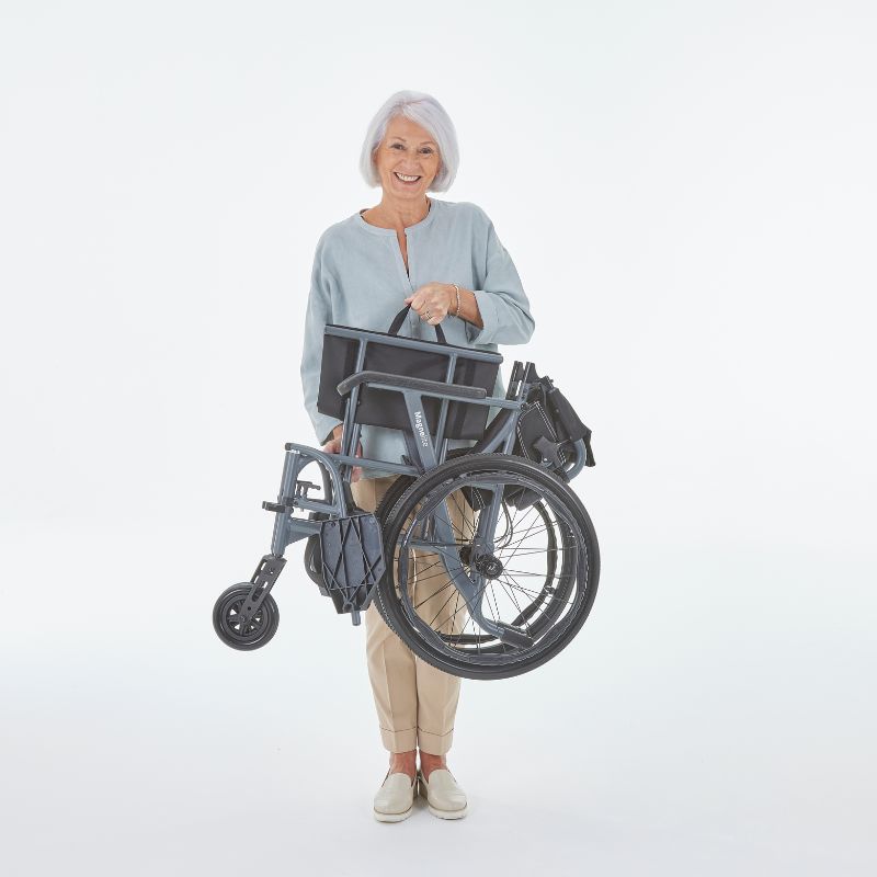 Magnelite Self Propelled Wheelchair Grey - Mobility Confidence