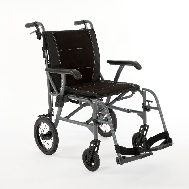 Magnelite Folding Wheelchair Grey - Mobility Confidence