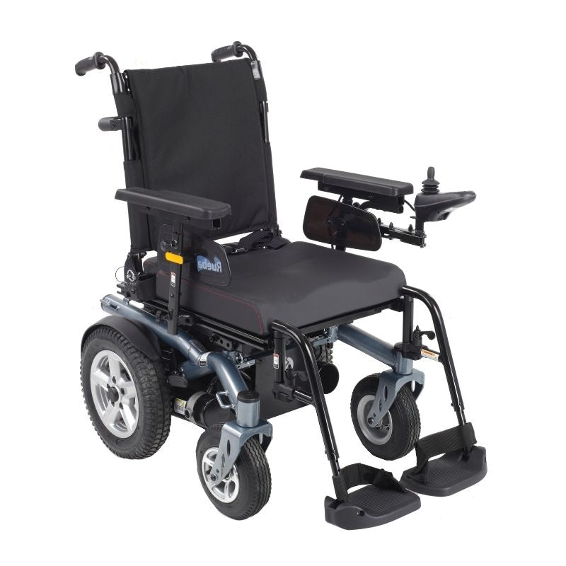 Rascal Rueba Powerchair Silver Blue - Mobility Confidence